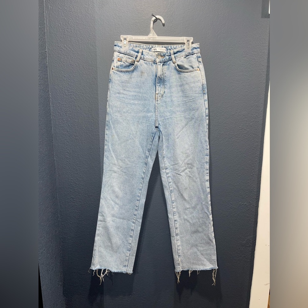womens zara jeans size 4 Straight Leg